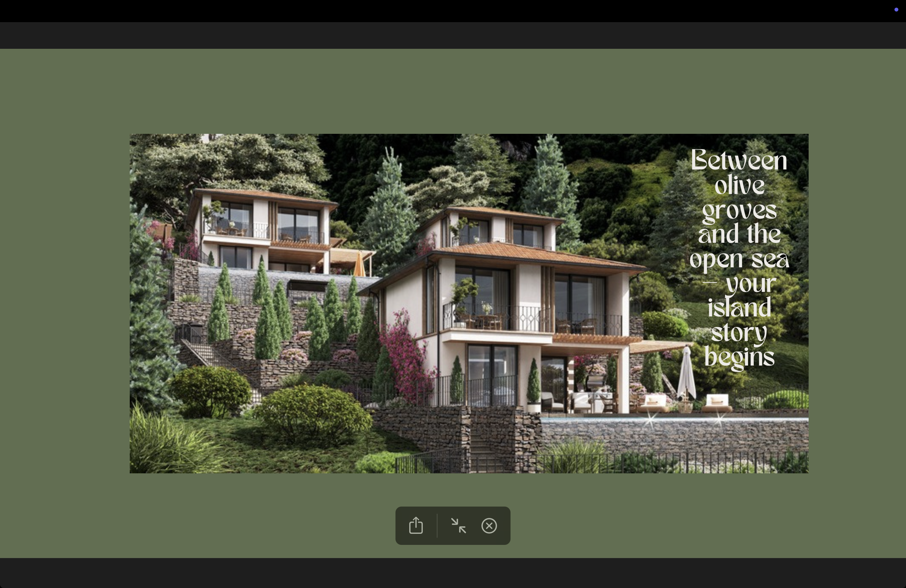 Візуалізація вілли Кале Захід